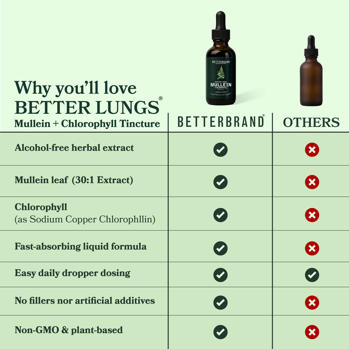 BetterLungs Mullein + Chlorophyll